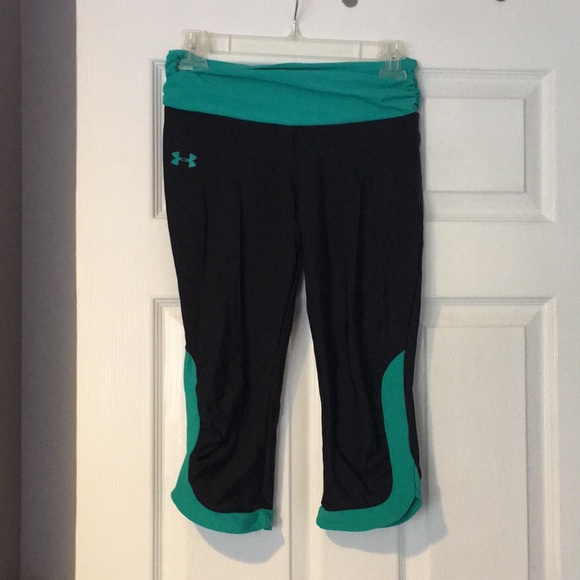 Under Armour Pants - Black and teal Under armour leggings